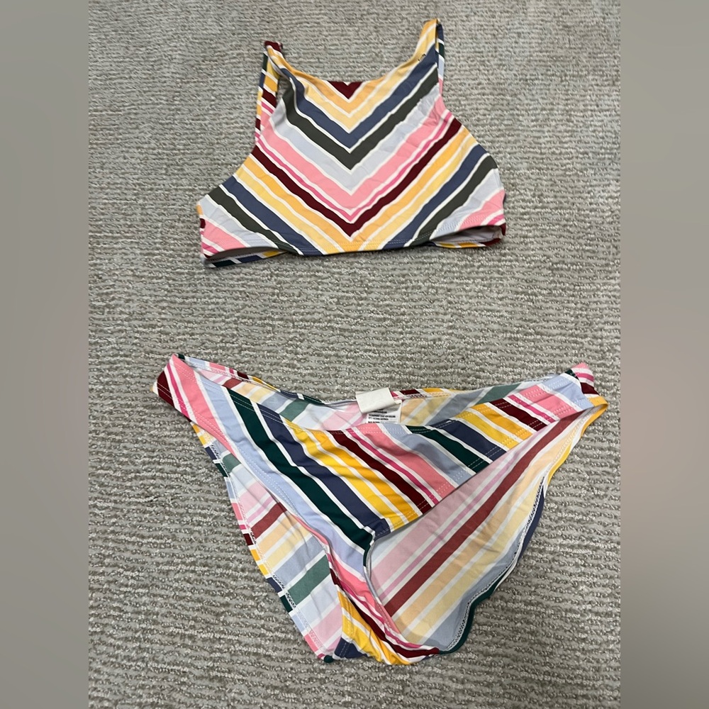 cotton on striped halter bikini